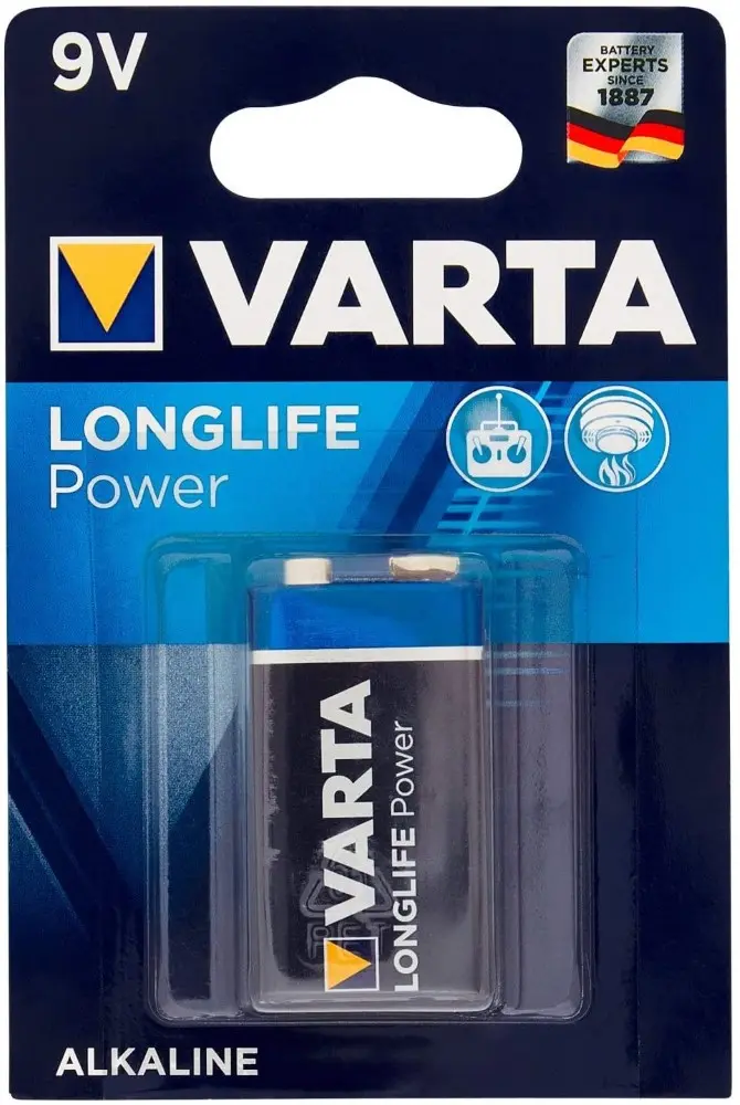 04922 121 411 Batterie VARTA 6LP3146 9V, E LONGLIFE Power (Pile)