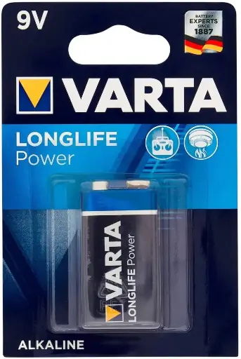 [04922 121 411] 04922 121 411 Batterie VARTA 6LP3146 9V, E LONGLIFE Power (Pile)