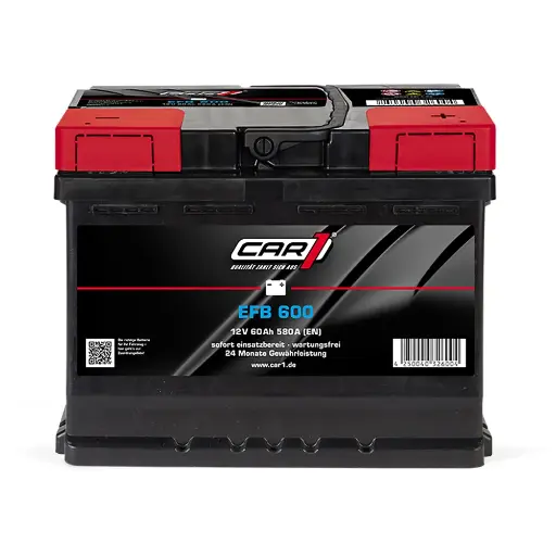 [EFB600] EFB 600 Batterie EFB de démarrage pour véhicules avec fonction Stop/Start 241mm/175mm/190mm